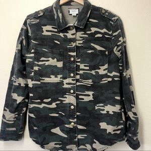 Button Down Camo Jacket